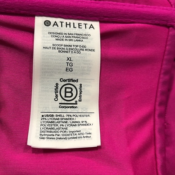 NWT Athleta Scoop Bikini Top Size XL Cup D-DD - Picture 12 of 13